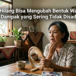 Gigi Hilang Bisa Mengubah Bentuk Wajah? Ini Dampak yang Sering Tidak Disadari