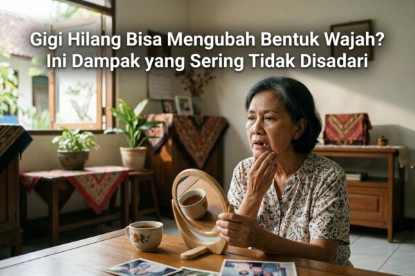 Gigi Hilang Bisa Mengubah Bentuk Wajah? Ini Dampak yang Sering Tidak Disadari